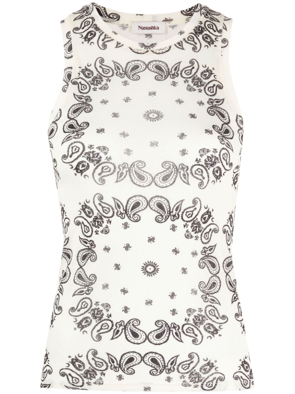 Nanushka paisley-print tank top - Neutrals