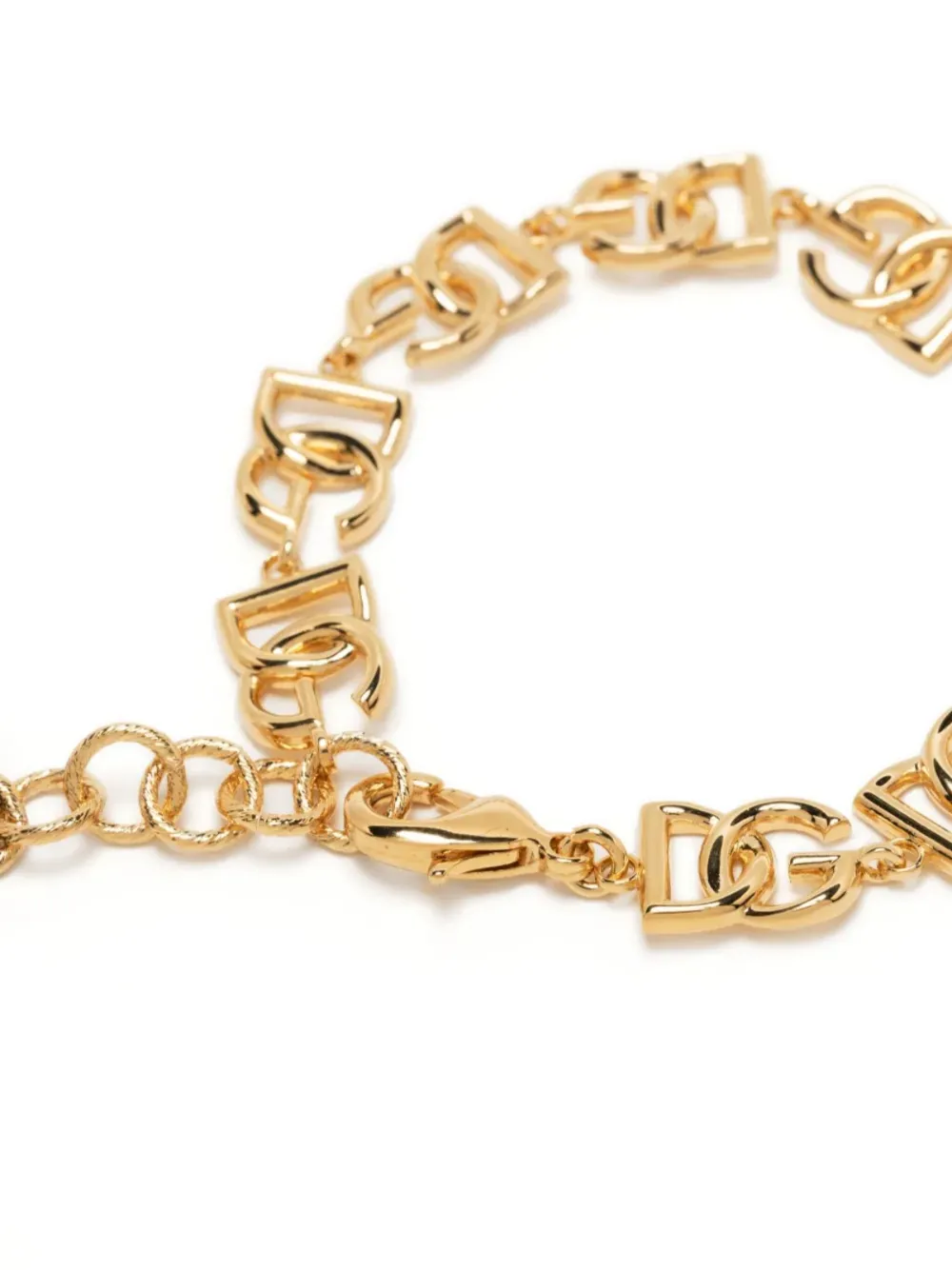 logo-plaque polished-finish bracelet