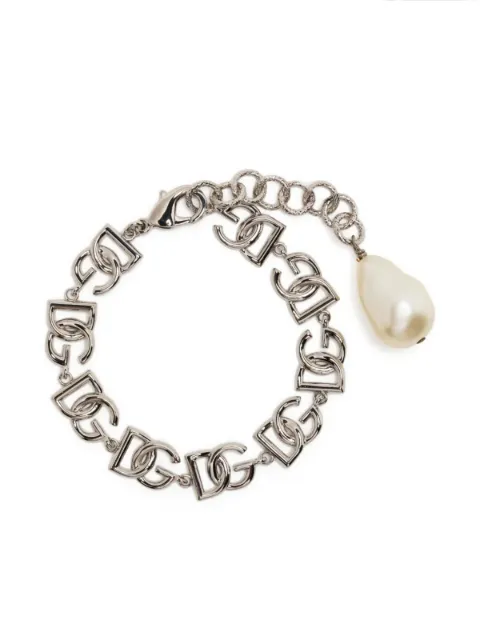 Dolce & Gabbana pulsera con acabado pulido y placa del logo