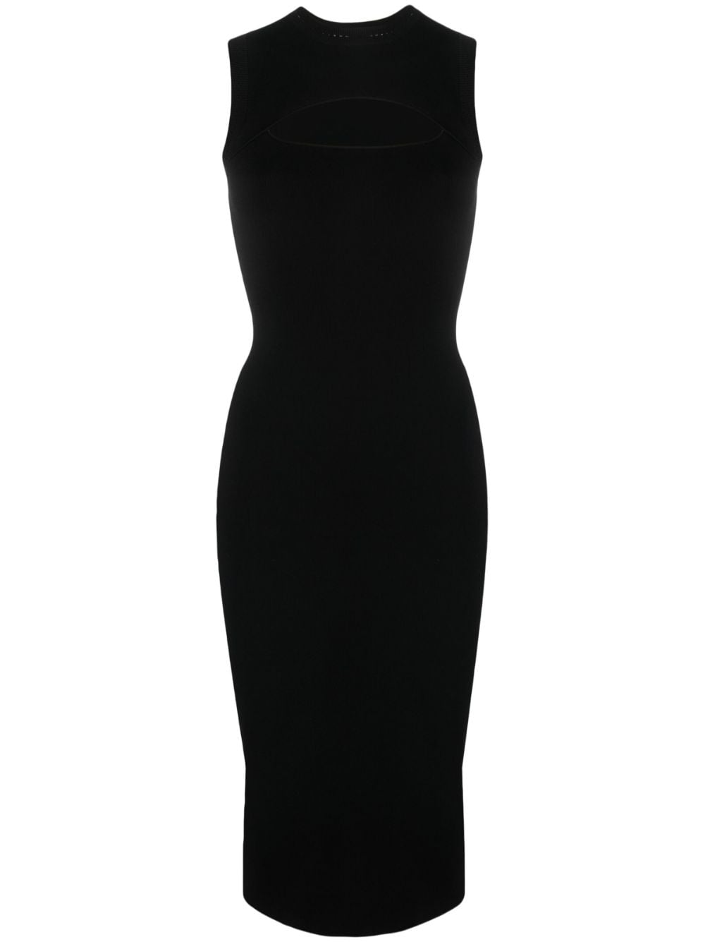 Victoria Beckham cut-out sleeveless midi dress - Black