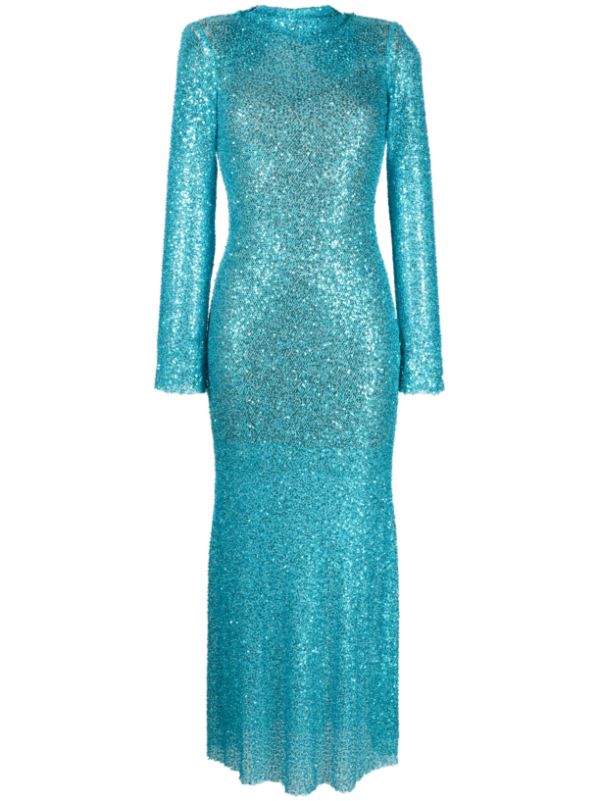 Turquoise Sequin Dress