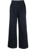 A.P.C. wide-leg cotton trousers - Blue