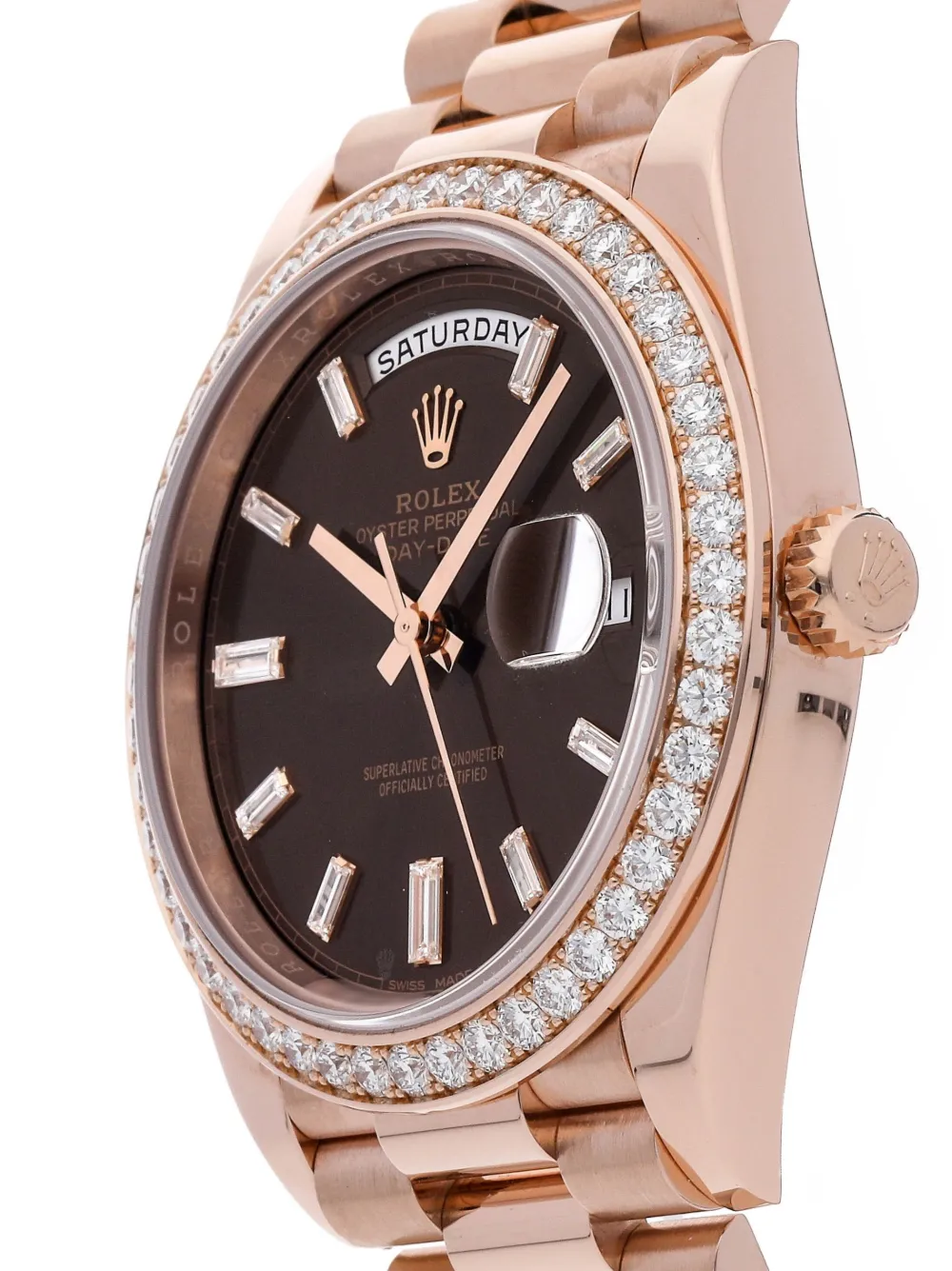Rolex 2017 pre-owned Day-Date 40mm - Bruin