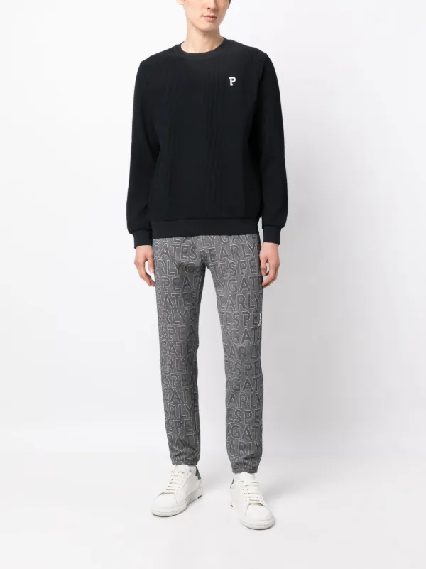 PEARLY GATES logo-print Drawstring Track Pants | Blue
