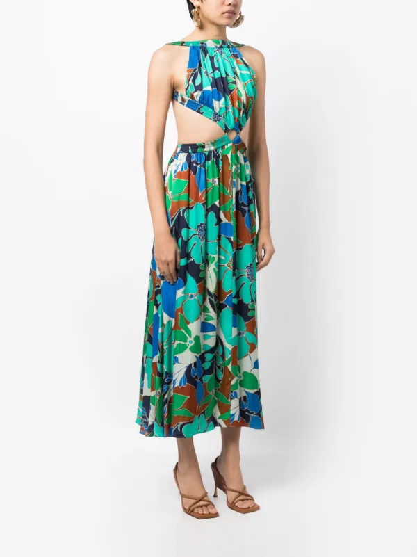 Theia floral dress sale