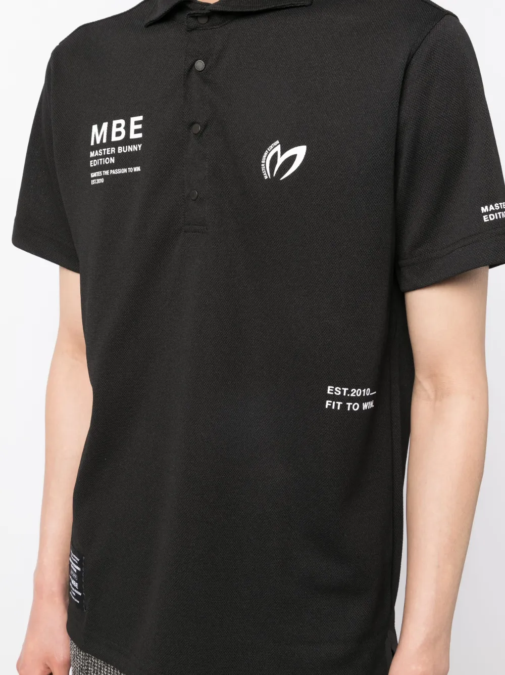 MASTER BUNNY EDITION logo-print cotton polo shirt | Smart Closet