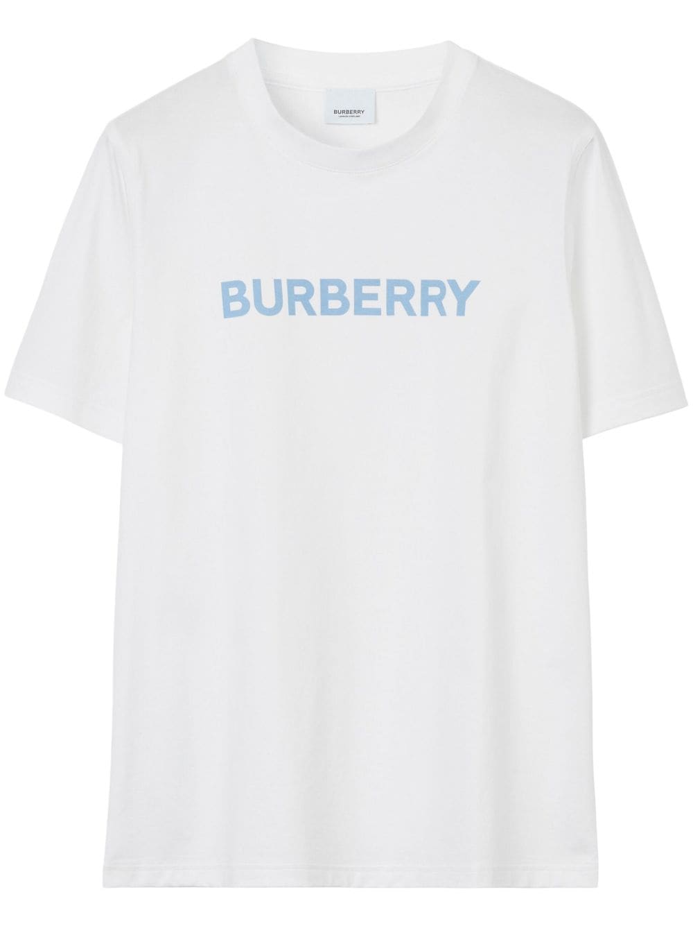 Shop Burberry Logo-print Cotton T-shirt In Weiss