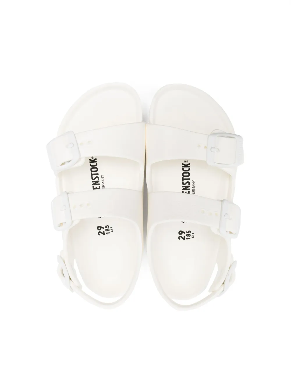 Shop Birkenstock Milano Essentials Buckle-strap Sandals In White