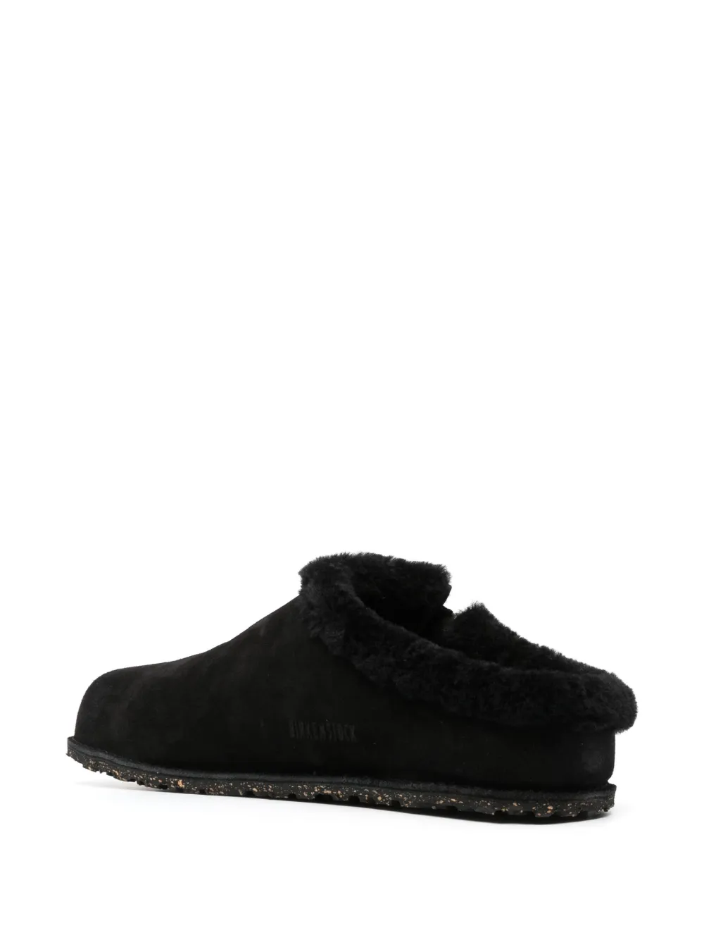 Birkenstock Zermatt suede slides Black