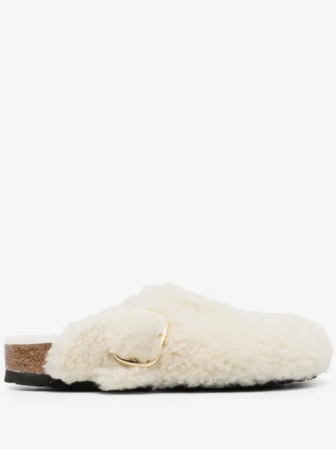 Birkenstock Boston buckled platform slides
