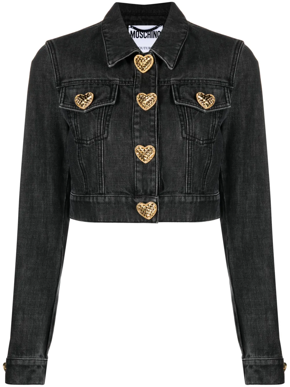 Moschino Denim jack Zwart