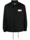 Awake NY logo-patch shirt jacket - Black