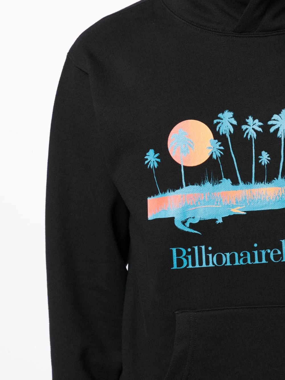 Shop Billionaire Boys Club Everglade Cotton Hoodie In Black