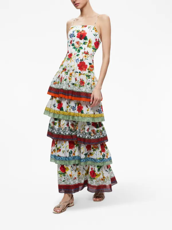 Alice Olivia Valencia floral print Dress Farfetch