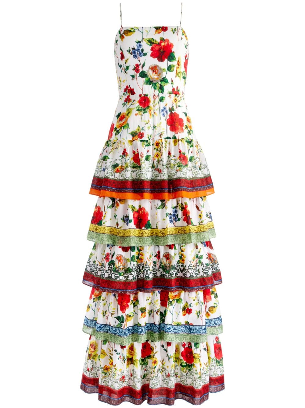 Image 1 of alice + olivia Valencia floral-print dress