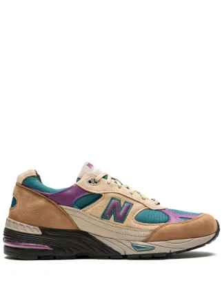 New Balance x Palace 991 Teal Sneakers Neutrals FARFETCH IE