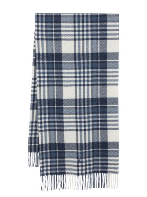 Polo Ralph Lauren herringbone-pattern fringe-detailing scarf Women