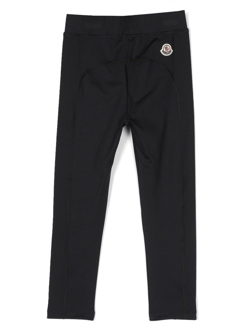 Moncler Enfant logo-patch leggings - Zwart