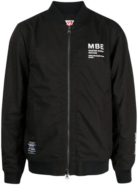 MASTER BUNNY EDITION logo-print zipped bomber jacket