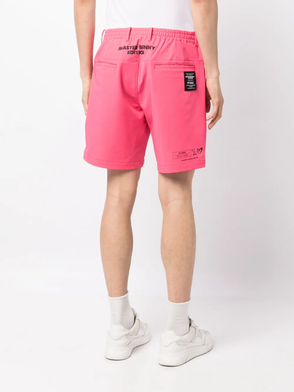 Master Bunny Edition Logo-patch Elasticated-waist Shorts In Rosa