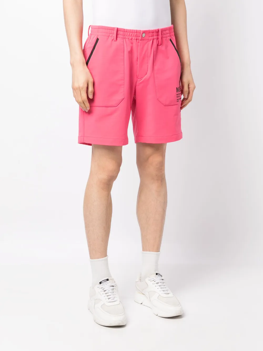 Master Bunny Edition Logo-patch Elasticated-waist Shorts In Rosa