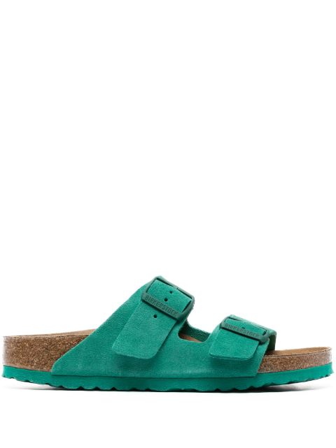 Birkenstock - Arizona buckled suede sandals