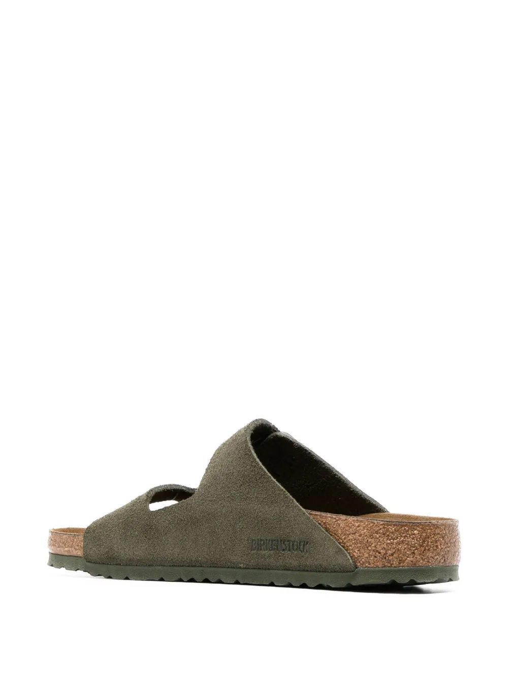 Birkenstock Double-strap Suede Sandals In Green