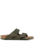 Birkenstock double-strap suede sandals - Green