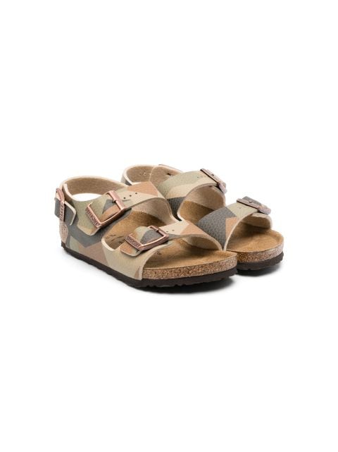 Birkenstock Kids - Milano Birko-Flor camouflage-pattern sandals