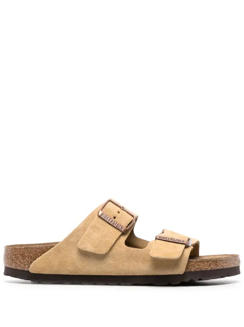 Sandales Arizona à boucles en daim - Birkenstock - Modalova