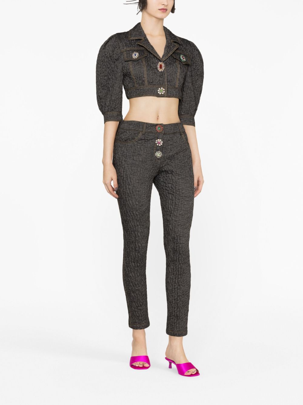 Moschino Cropped broek - Zwart