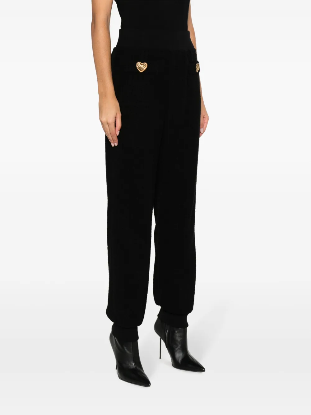 Moschino Gebreide trainingsbroek Zwart