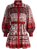 alice + olivia Tiffie floral-print dress - Red