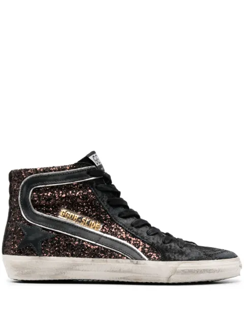 Golden Goose Slide glitter high-top sneakers