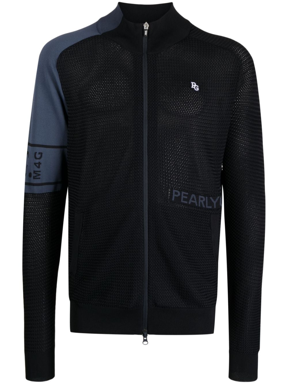 PEARLY GATES zip-up knitted sport jacket - Black