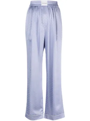 Alexander Wang glitter-effect Terry Track Pants - Farfetch