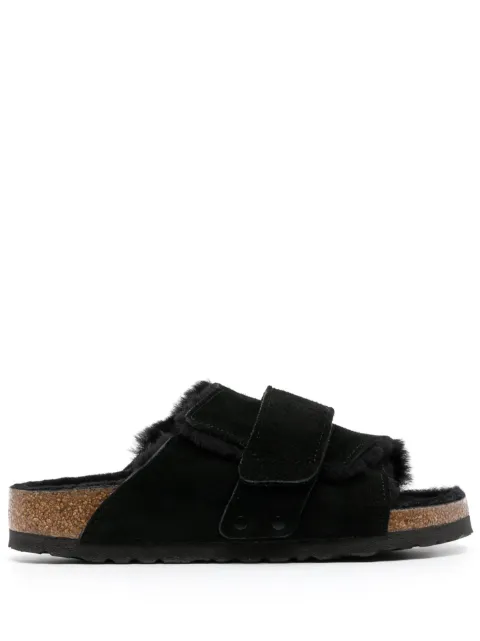 Birkenstock 교토 시어링 스웨이드 샌들