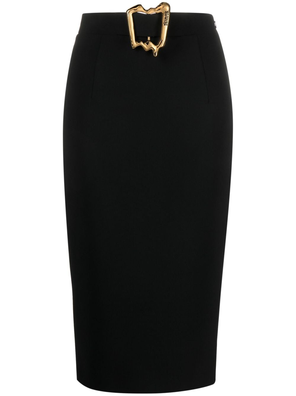 MOSCHINO BUCKLE-DETAIL SKIRT