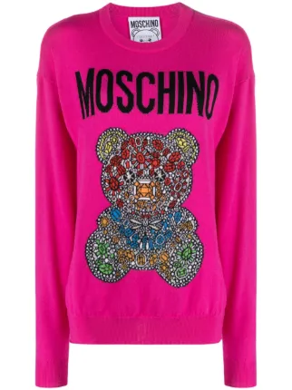 Moschino teddy jumper store womens