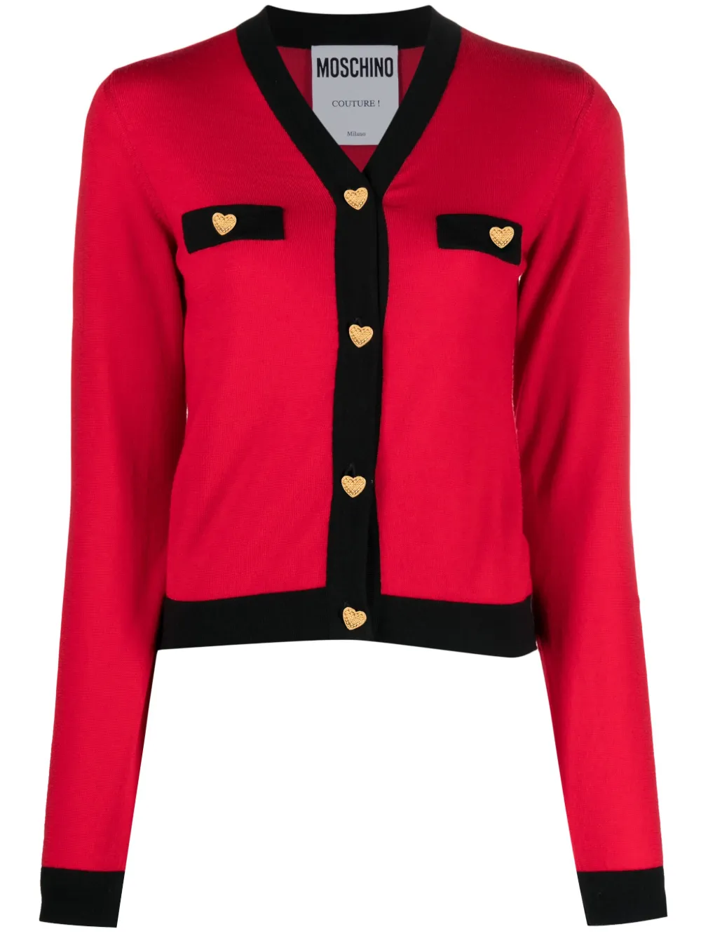 Moschino Vest met knopen Rood