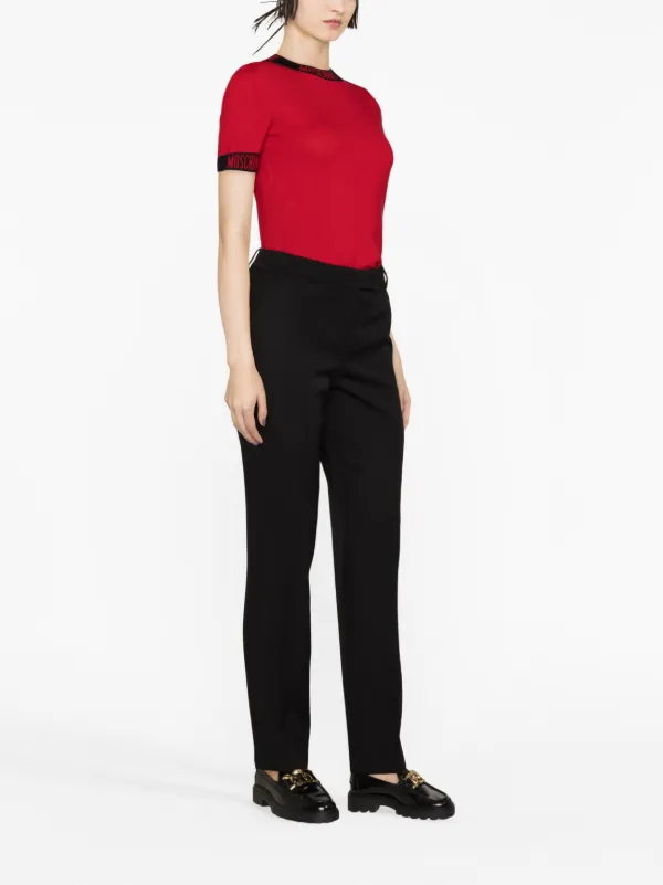 【関税&送料込み】Moschino Virgin Wool Pants Moschino Virgin Wool Tailored Trousers | Black | FARFETCH