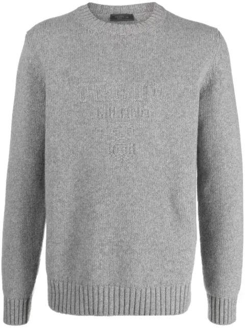 Prada logo-embroidered jumper
