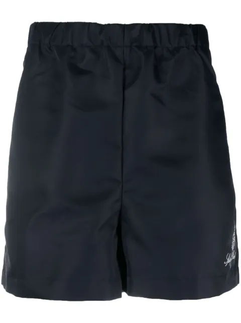 Sporty & Rich logo-print swim shorts