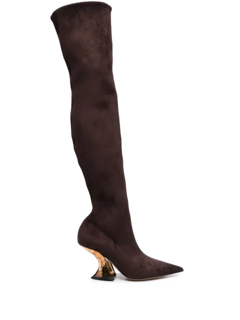 Casadei botas altas con tacón de 100mm