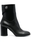 Casadei 90mm block-heel leather boots - Black