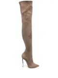 Casadei 115mm Blade suede boots - Brown