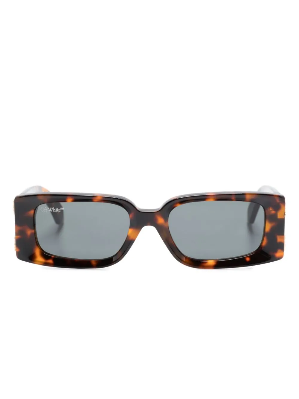 Off-white Roma Tortoiseshell-effect Sunglasses In Havana Dark Grey