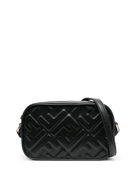 Fendi - logo-embossed leather shoulder bag