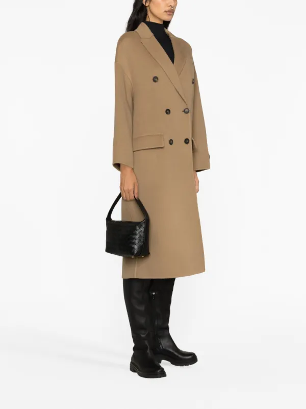 【関税&送料込】Brunello Cucinelli Cappotto Doppiopetto In C BRUNELLO CUCINELLI Double-Breasted Shearling Peacoat for Men