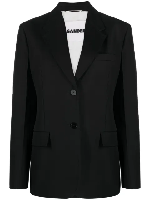 Jil Sander single-breasted cotton blazer
